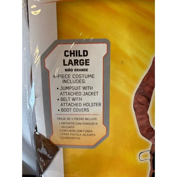 Star Wars Han Solo Costume Solo Movie Child Large 12-14 4pc Jumpsuit Holster NEW - Picture 2 of 4